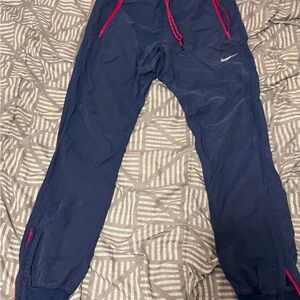 Nike Women's Size Small Navy Blue Track Pants